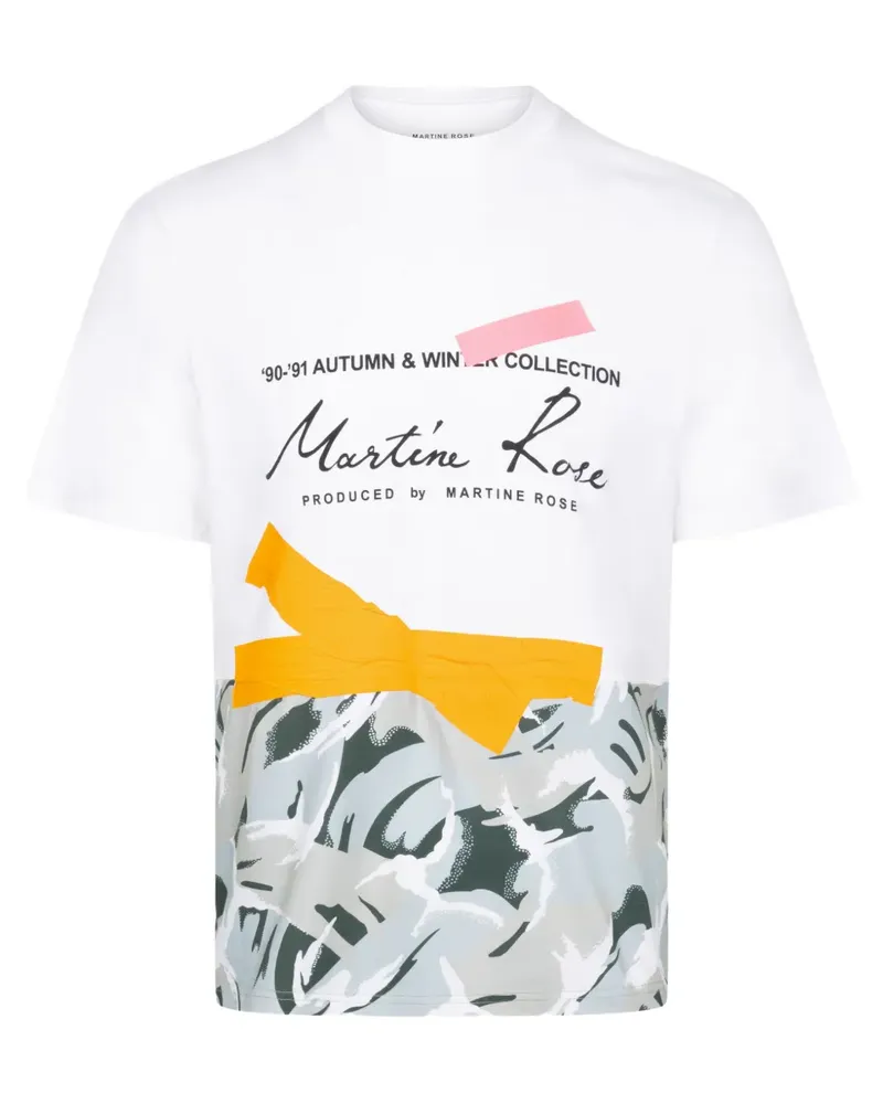 Martine Rose T-Shirt mit grafischem Print - Weiß Weiß