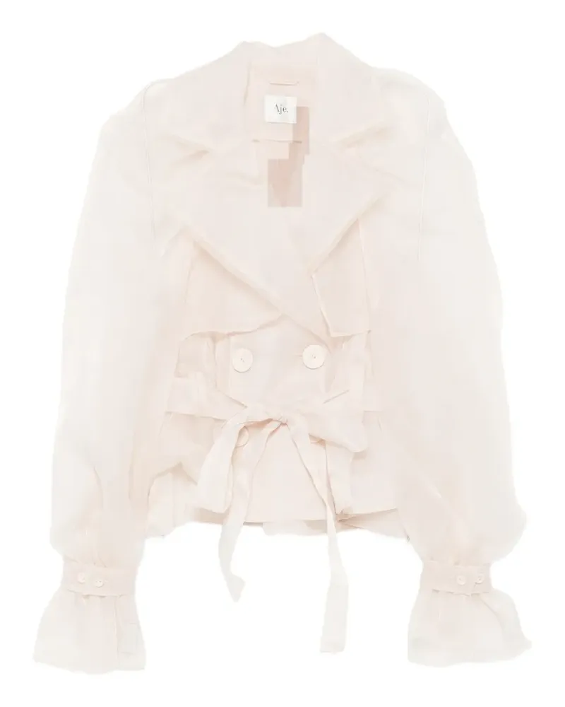 Aje. Doppelreihige Renew Jacke - Nude Nude