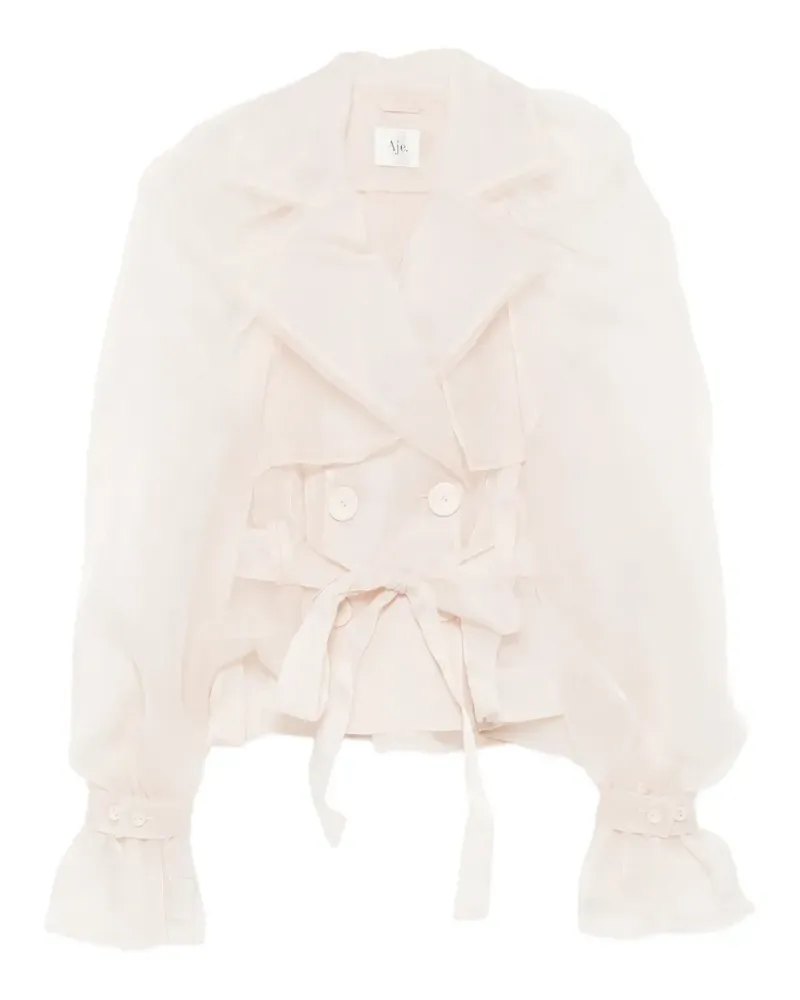 Aje. Doppelreihige Renew Jacke - Nude Nude