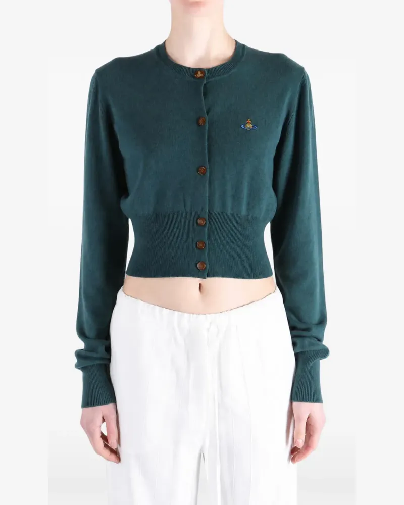 Vivienne Westwood Bea Cropped-Cardigan - Grün Grün