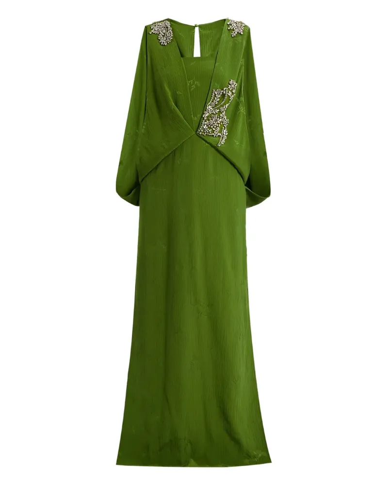 Erdem Drapiertes Abendkleid - Grün Grün