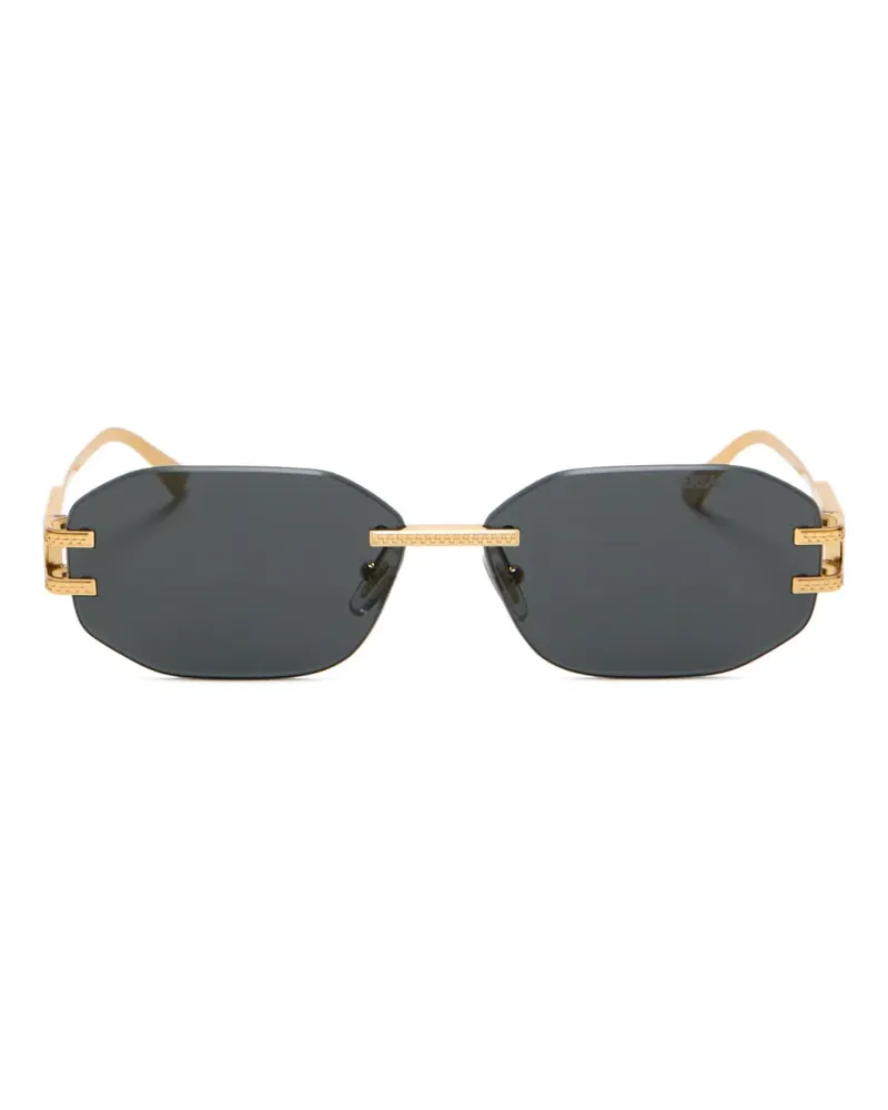 Versace geometric-frame sunglasses - Grau Grau