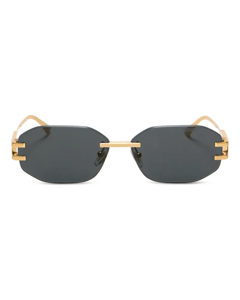 Versace geometric-frame sunglasses - Grau Grau