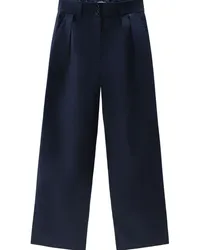 Woolrich Hose mit weitem Bein Blau