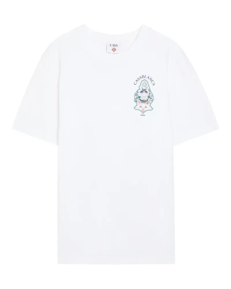 Casablanca Paris T-Shirt mit grafischem Print - Weiß Weiß