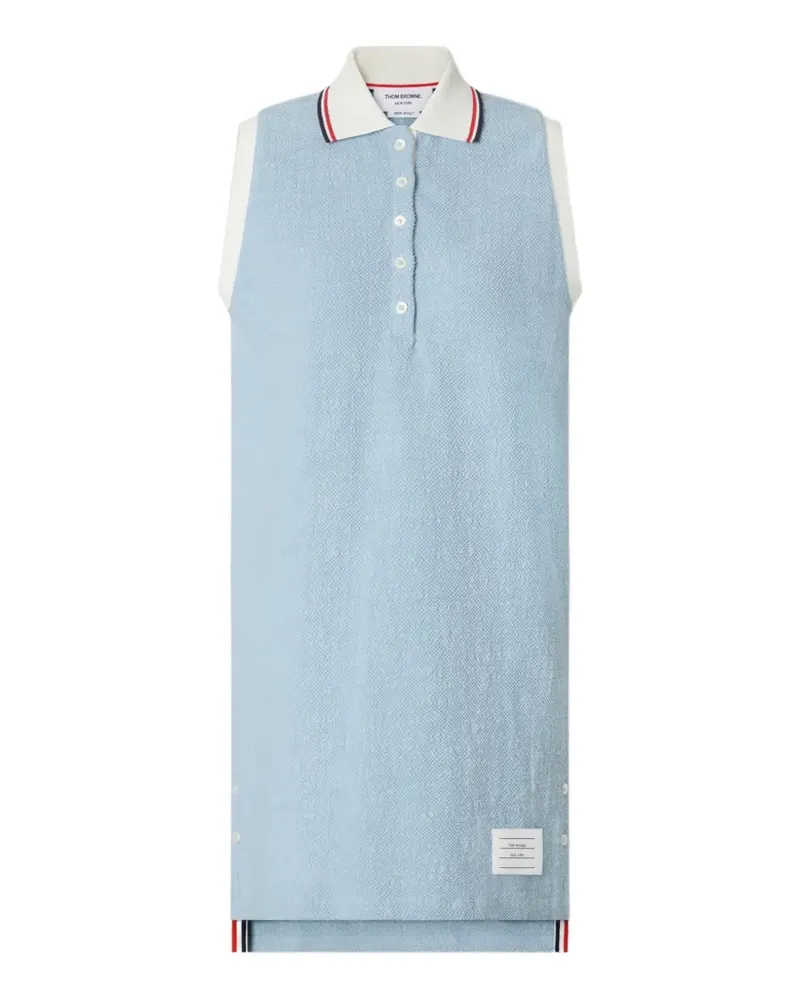 Thom Browne Ärmelloses Polo-Minikleid - Blau Blau