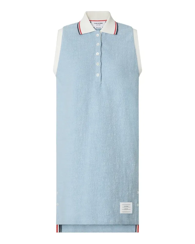 Thom Browne Ärmelloses Polo-Minikleid - Blau Blau
