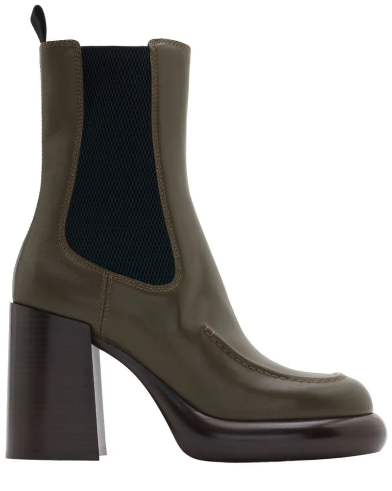Burberry Chelsea-Boots mit Wedge-Absatz 95mm - Grün Grün