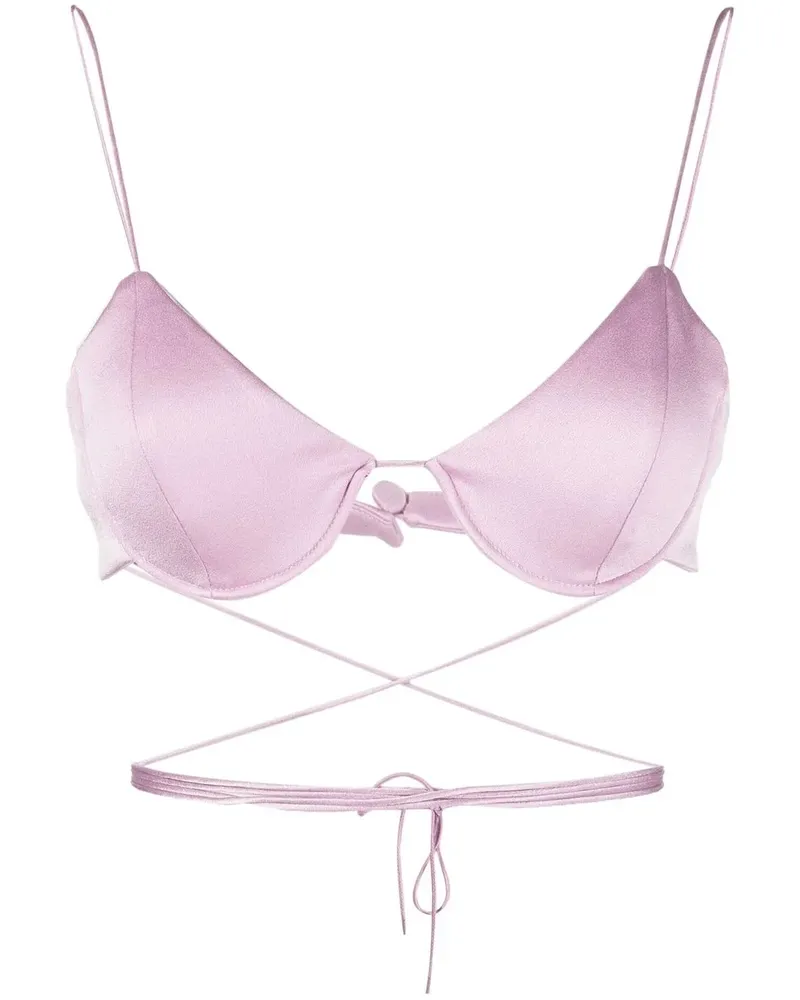 Alex Perry Gewickeltes Bralette - Violett Violett