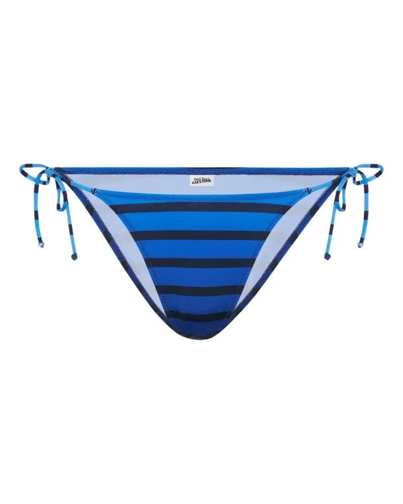 Jean Paul Gaultier Marinière Bikinihöschen mit Print - Blau Blau