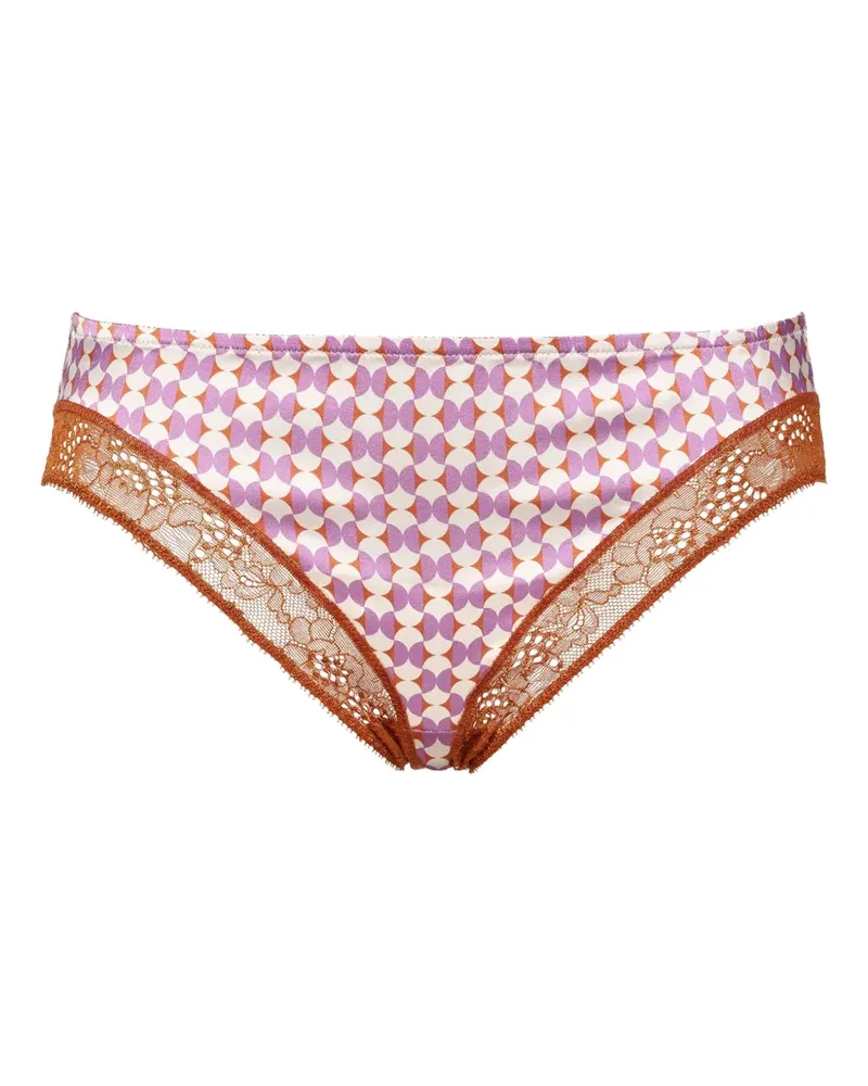 Eres Slip mit geometrischem Print - Violett Violett