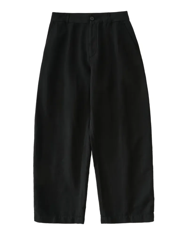 Studio Nicholson Minard Hose mit geradem Bein - Schwarz Schwarz