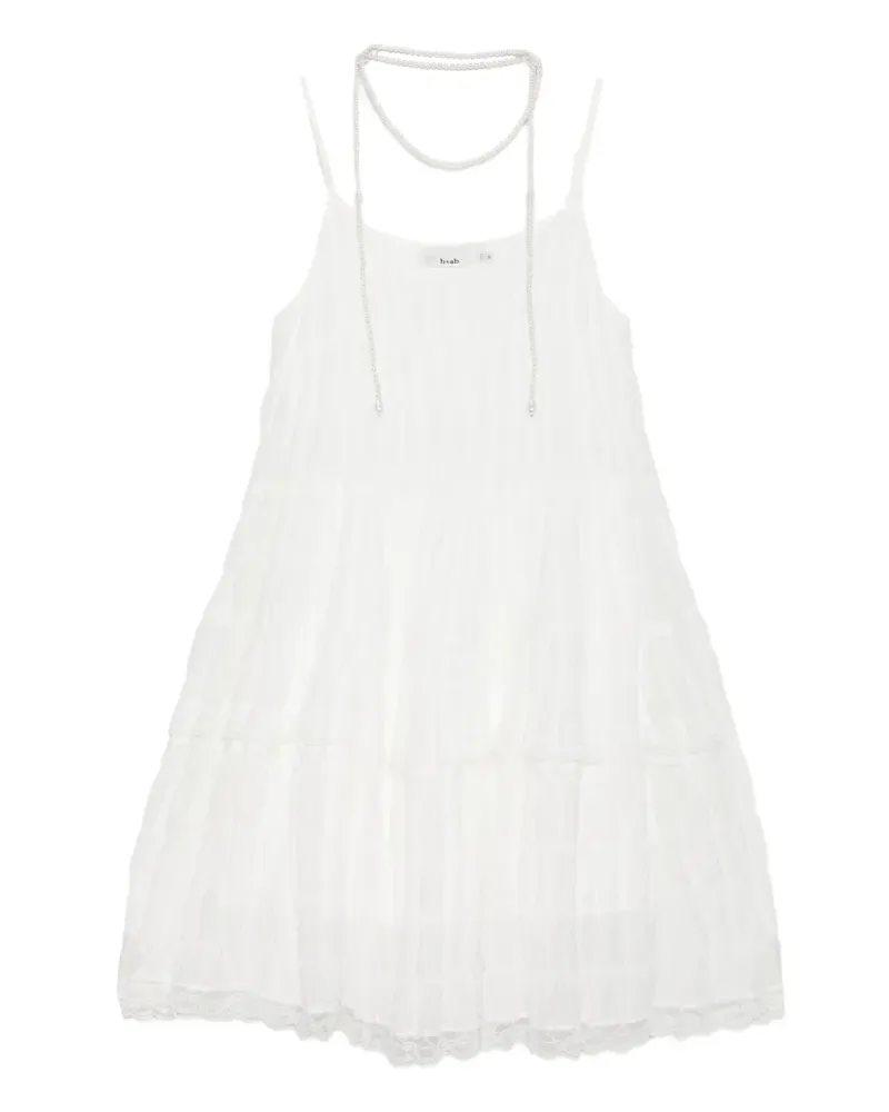 b+ab Ärmelloses Kleid - Weiß Weiß