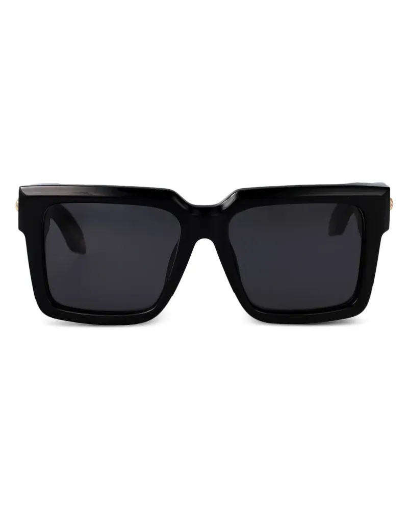 Roberto Cavalli Sonnenbrille mit eckigem Gestell - Schwarz Schwarz