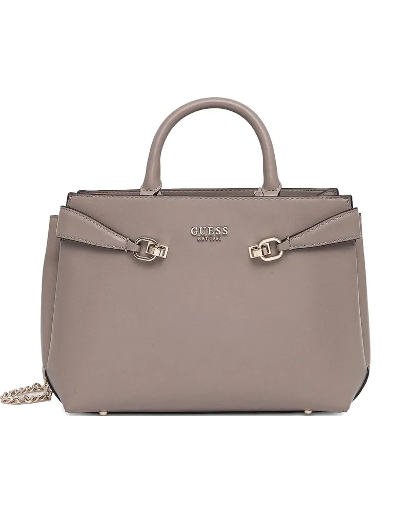 Guess Strukturierte Handtasche - Nude Nude
