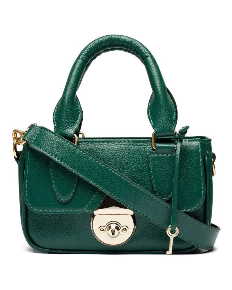 Sarah Chofakian Mini strukturierte Schultertasche - Grün Grün