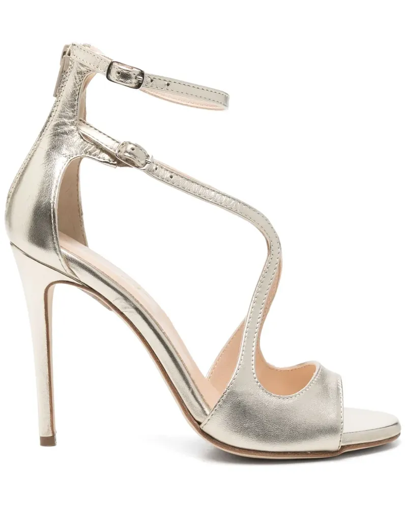 Anna F. Sandalen im Metallic-Look 110mm - Gold Gold