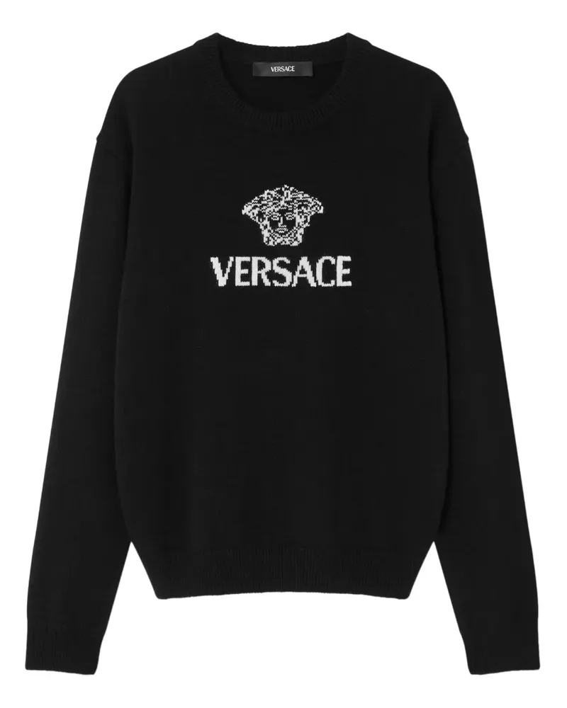 Versace Pullover mit Medusa-Motiv - Schwarz Schwarz