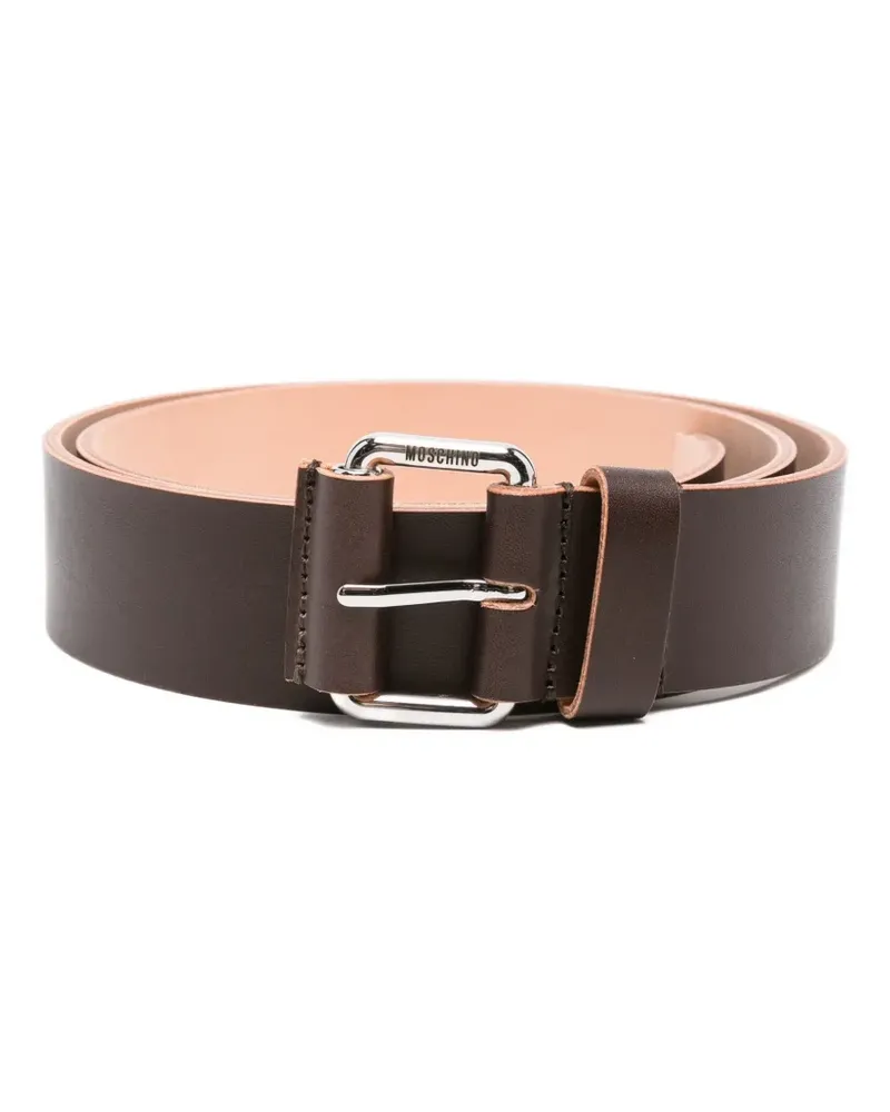 Moschino Schnallengürtel aus Leder - Braun Braun