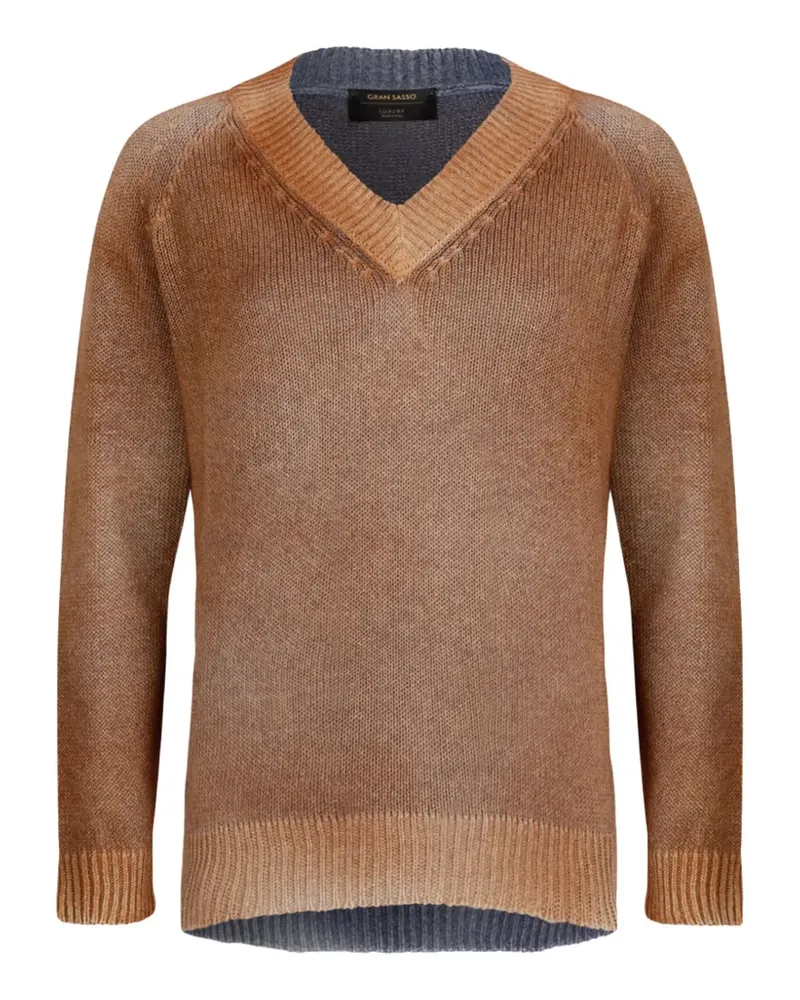Gran Sasso V-neck sweater - Nude Nude
