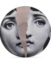 Fornasetti T&V' Wandteller mit Gesicht Grau