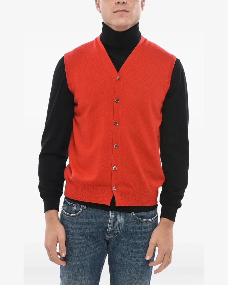 Malo sleeveless V-neck vest - Rot Rot