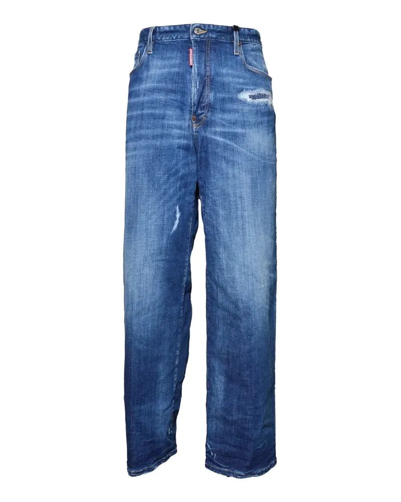 Dsquared2 distressed whiskered jeans - Blau Blau