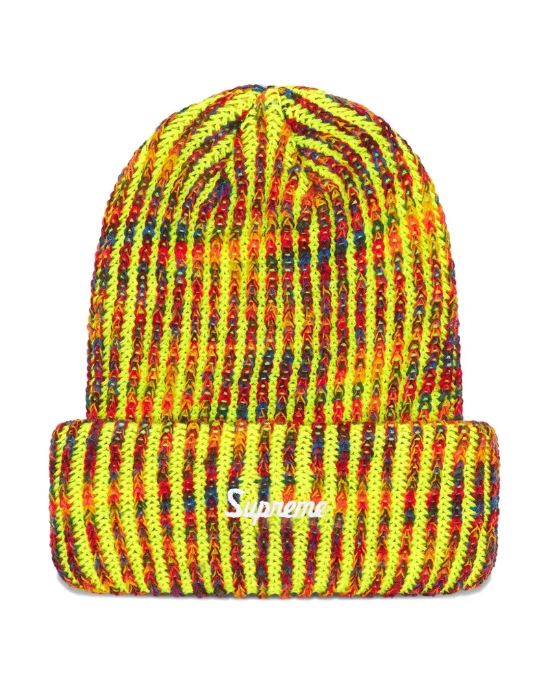 Supreme Being Rainbow beanie hat - Gelb Gelb