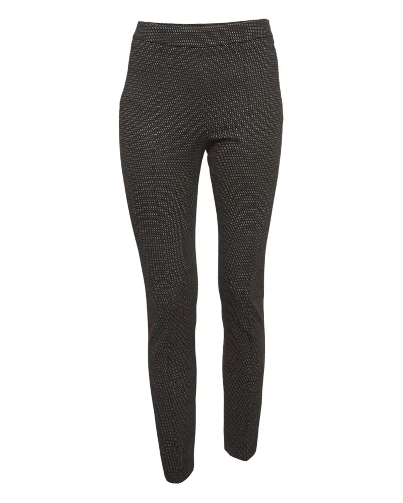 Max Mara Hose mit Kontrastnähten - Schwarz Schwarz