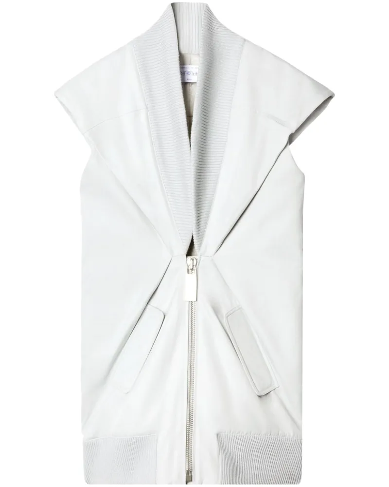 OFF-WHITE Co S/S Minikleid - Weiß Weiß