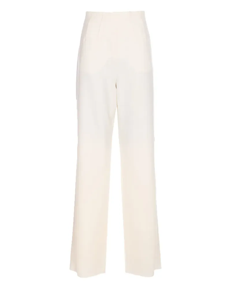 Max Mara Balta Hose mit hohem Bund - Weiß Weiß