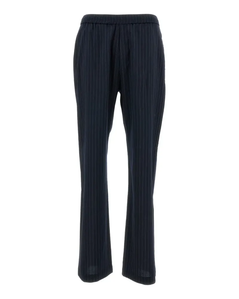 BARENA pinstriped elasticated trousers - Blau Blau