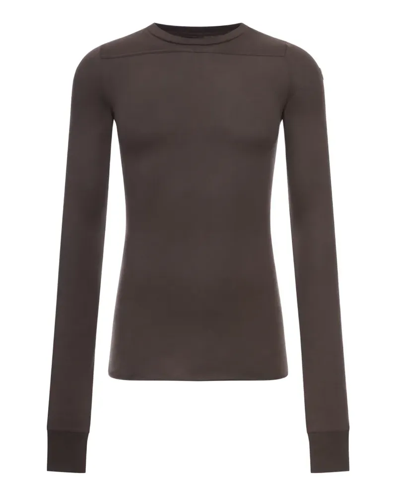 Moncler x Rick Owens long-sleeve T-shirt - Braun Braun