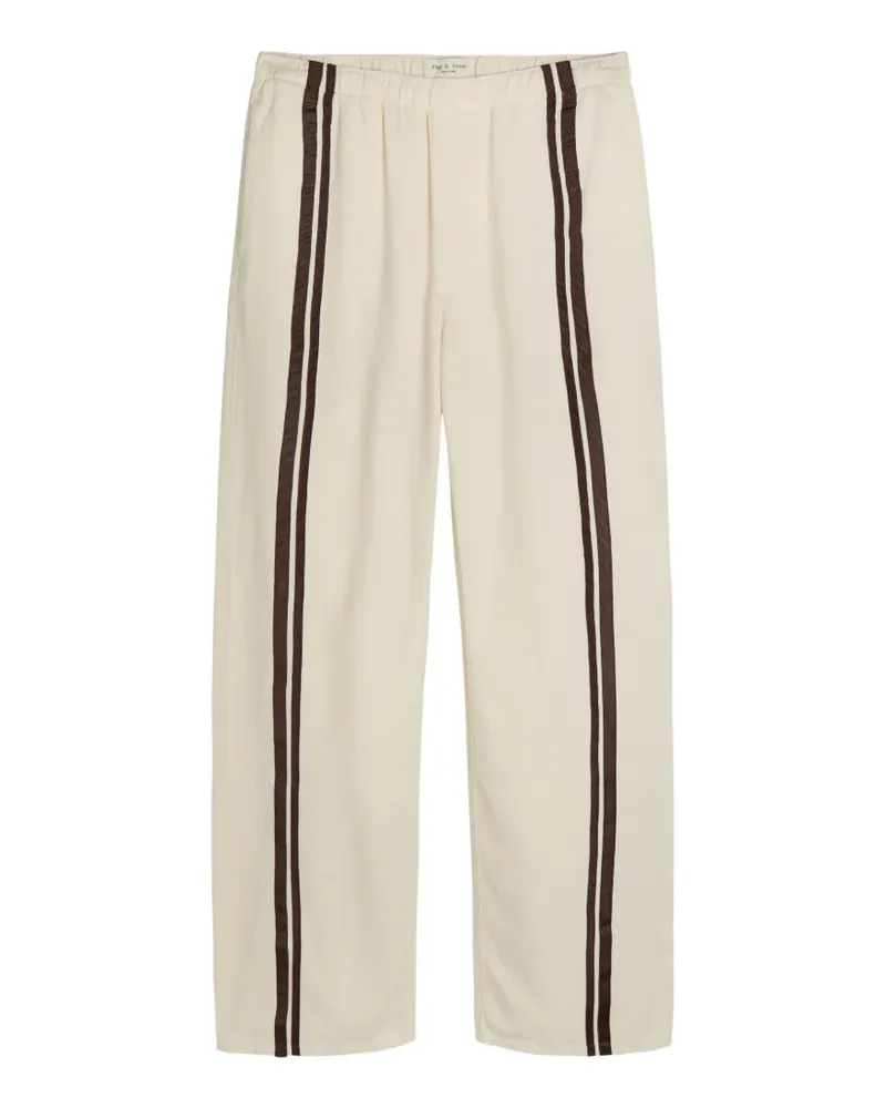 Rag & Bone Logan striped track pants - Nude Nude