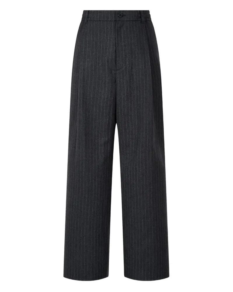 STUDIO TOMBOY Gestreifte Hose - Schwarz Schwarz