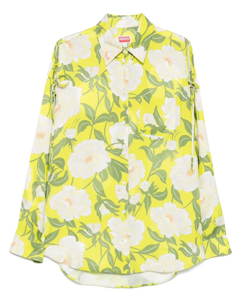 Kenzo Peonies Hemd - Grün Grün