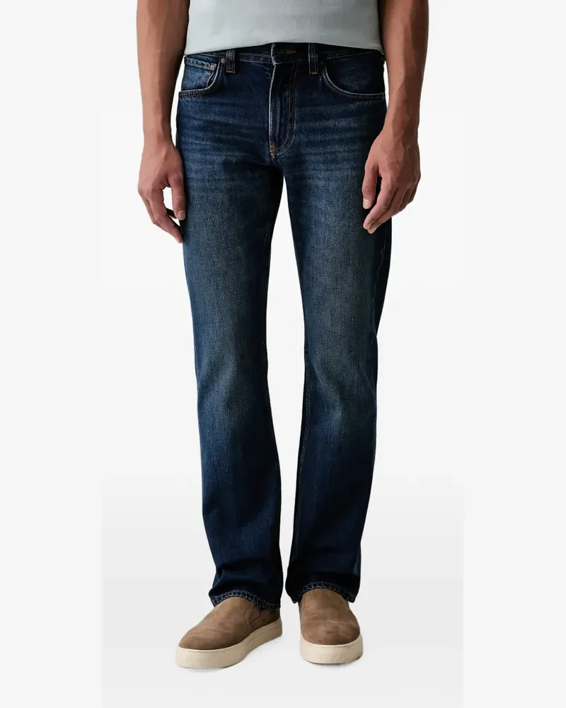 Emporio Armani Straight-Leg-Jeans mit Logo - Blau Blau