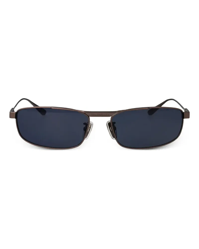 Balenciaga Sonnenbrille mit eckigem Gestell - Braun Braun