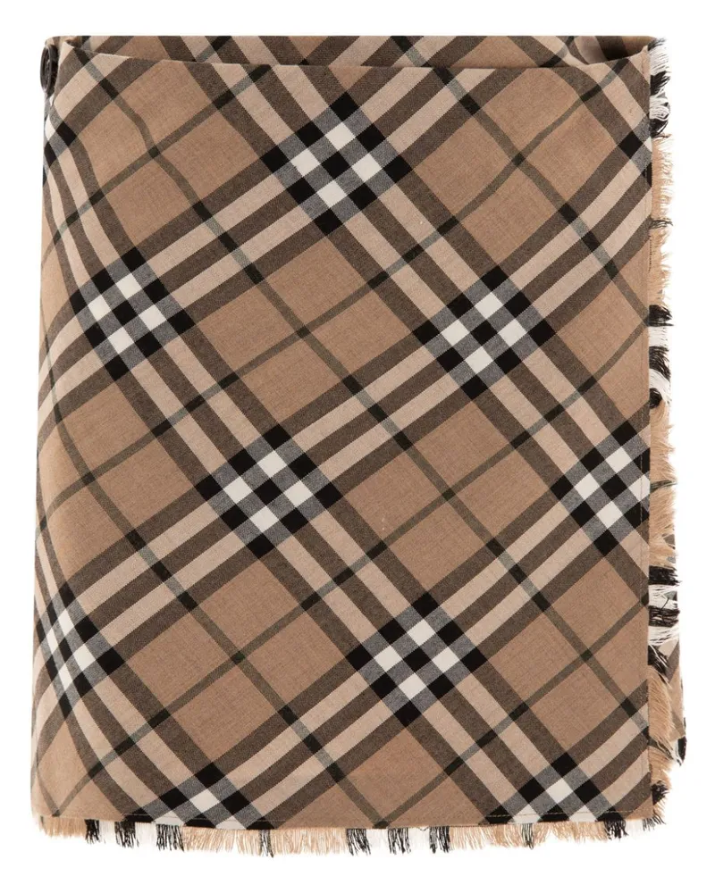 Burberry Minirock mit Karomuster - Braun Braun