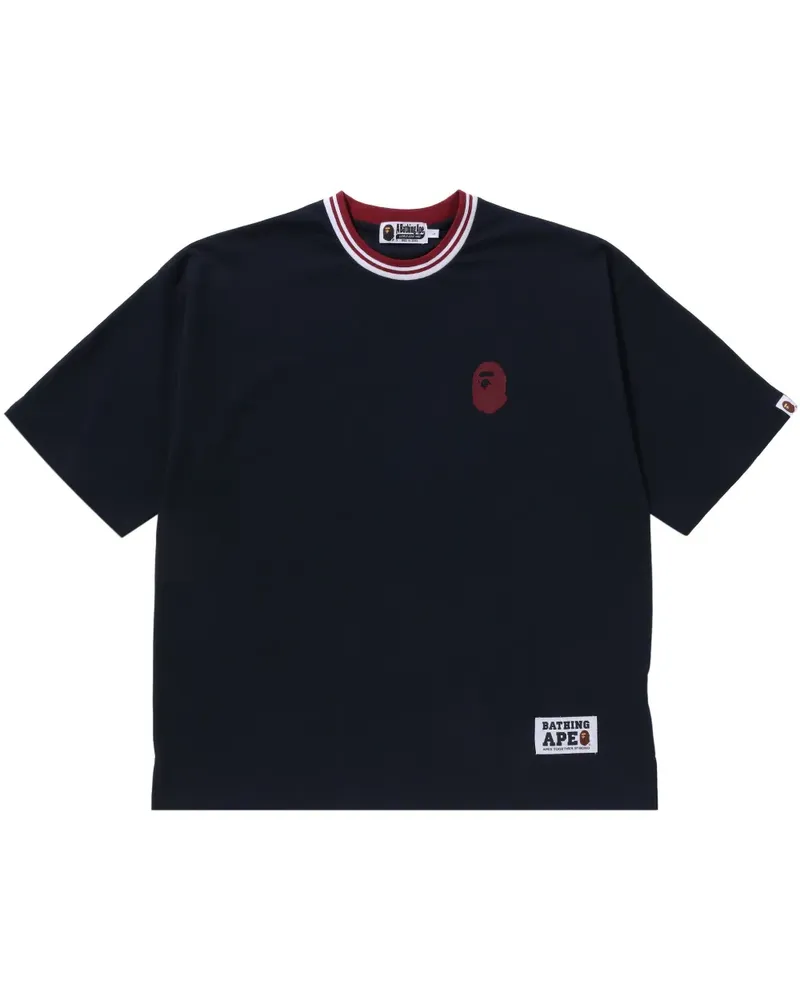 BAPE T-Shirt mit Logo-Print - Blau Blau