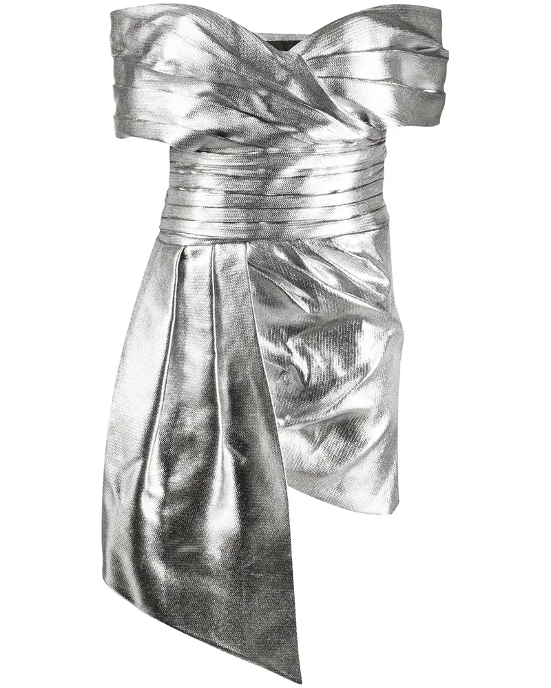 Alexandre Vauthier Drapiertes Kleid - Silber Silber