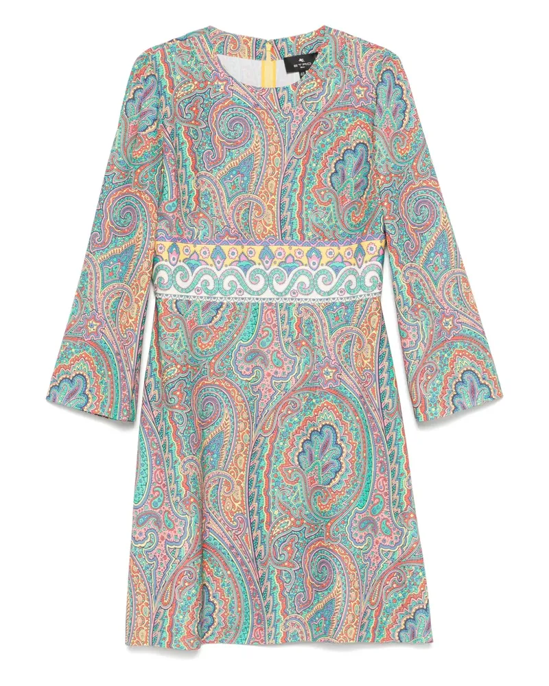 Etro Midikleid mit Paisley-Print - Grün Grün