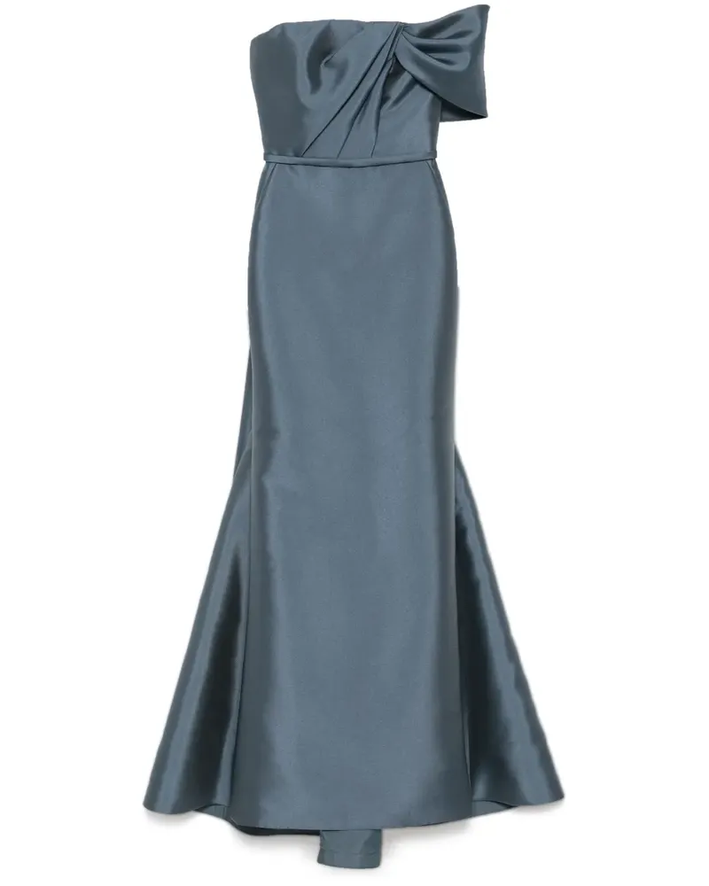 Amsale Asymmetrisches Abendkleid - Blau Blau