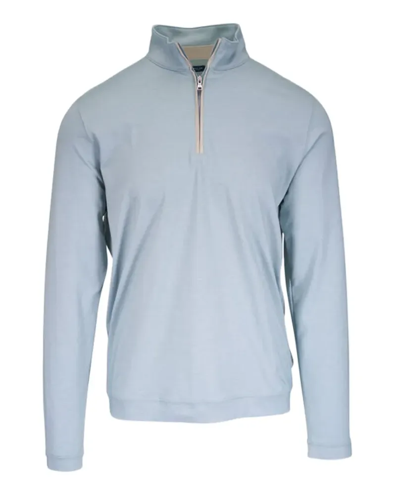 Peter Millar Albatross Poloshirt mit Viertelreißverschluss - Blau Blau