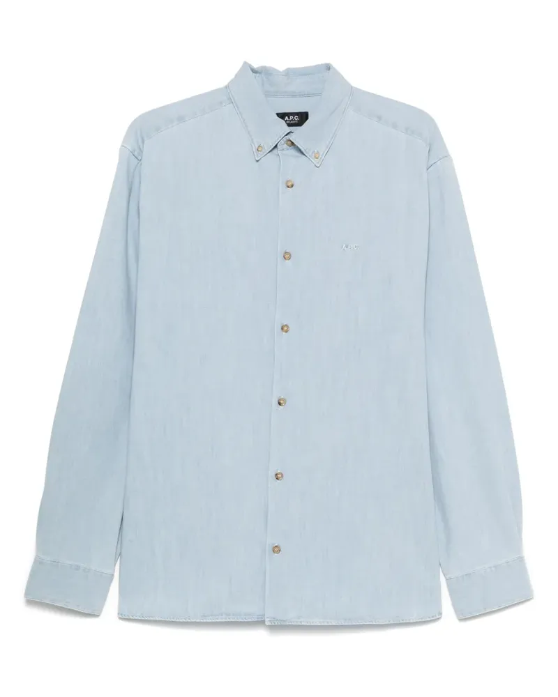 A.P.C. Mathias Hemd - Blau Blau