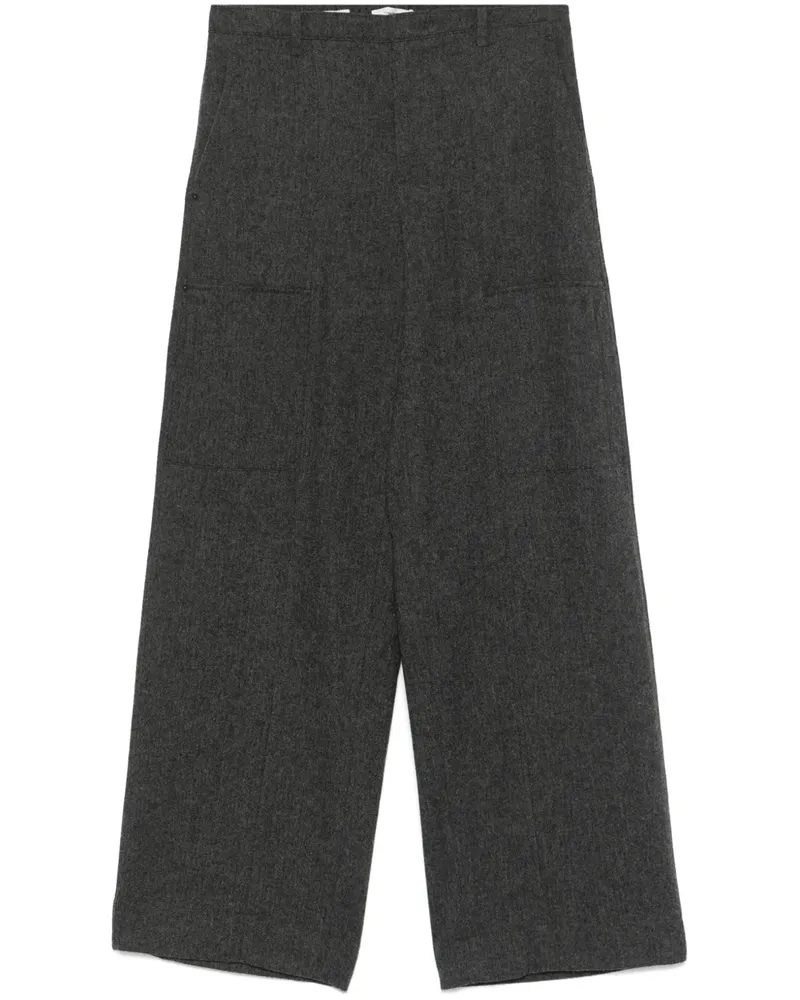 Vince Hose mit Fischgrätenmuster - Grau Grau