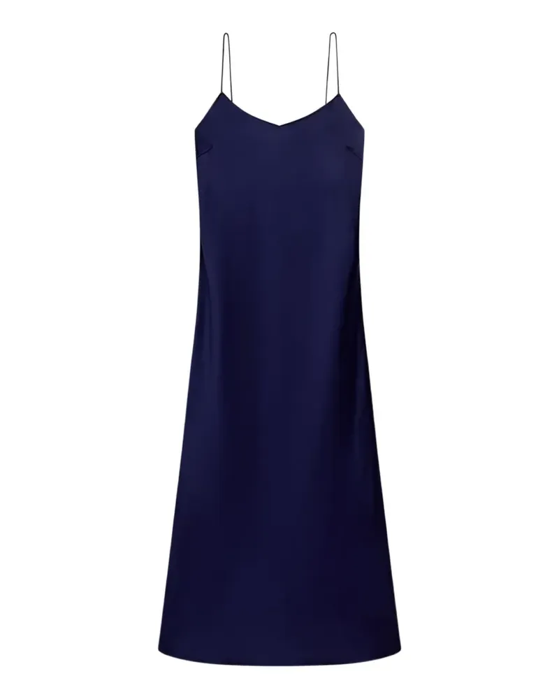 Another Tomorrow bias-cut satin dress - Blau Blau