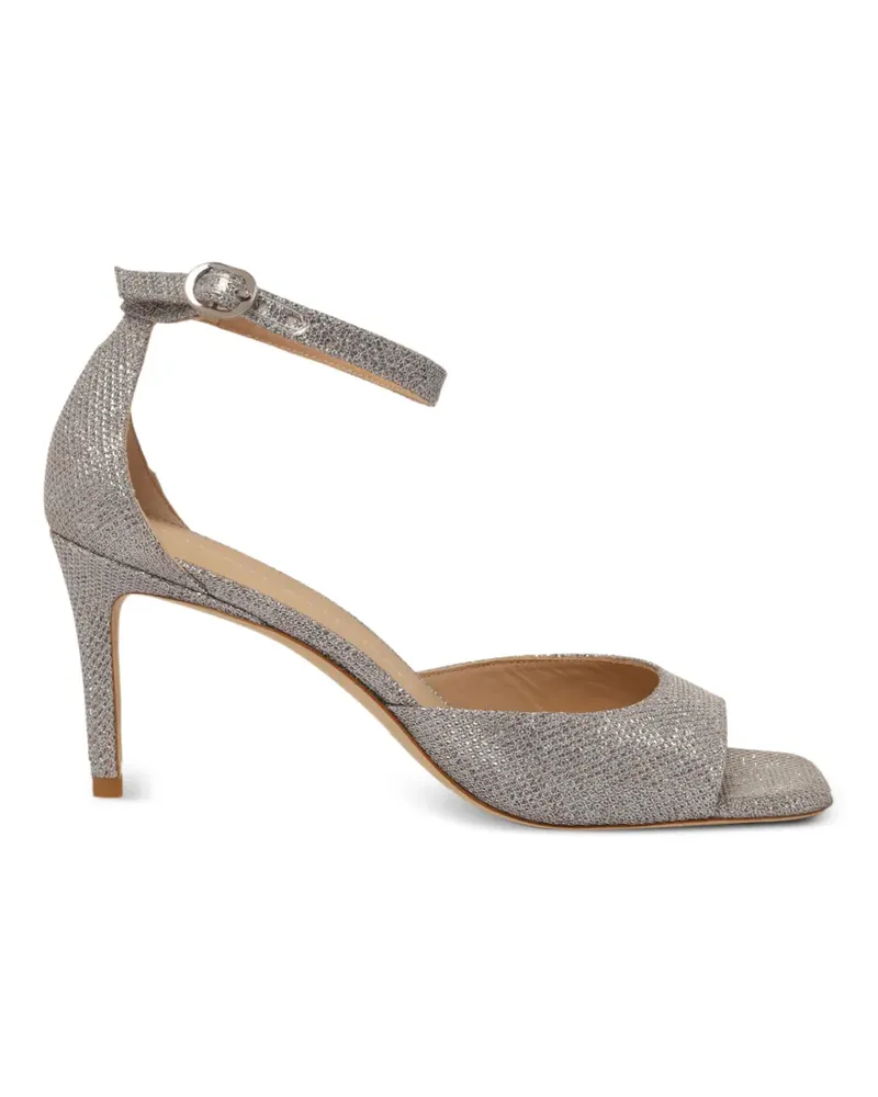 Stuart Weitzman Sandalen mit Knöchelriemen - Silber Silber