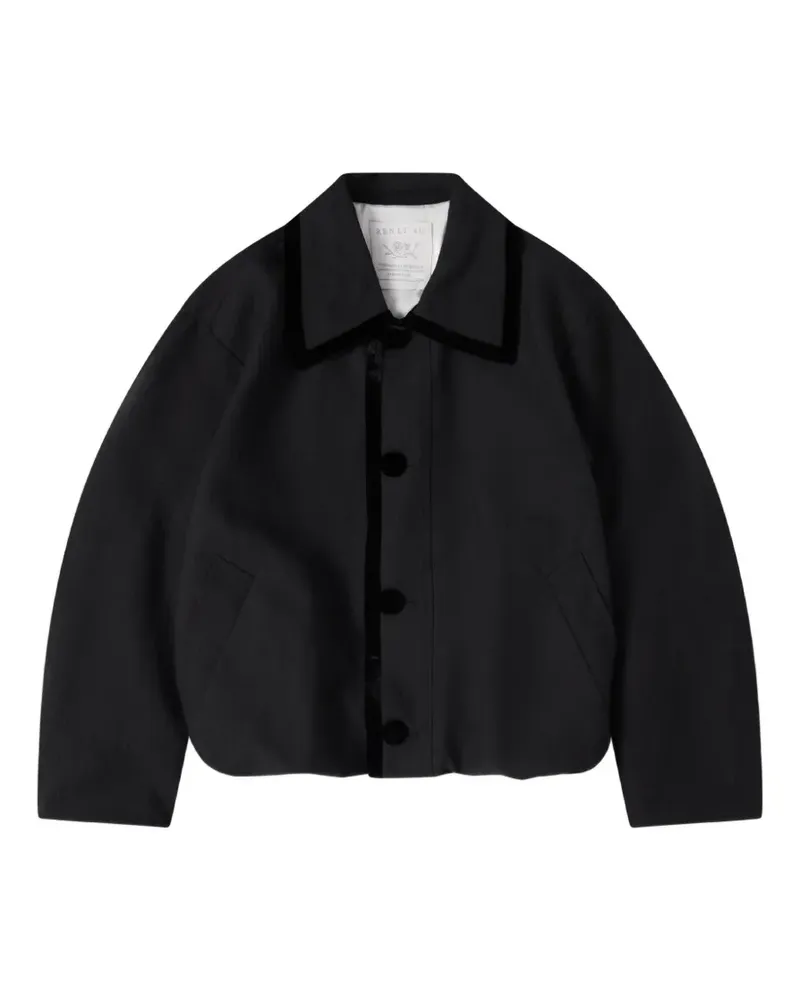 Renli Su Sani Jacke mit Blasensaum - Schwarz Schwarz