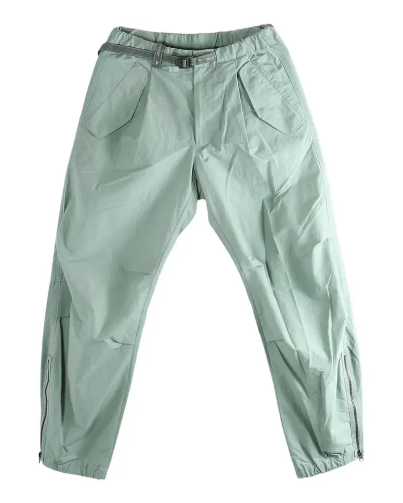 and wander belted zip-cuff trousers - Grün Grün